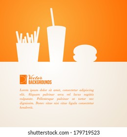 Fast food design. Vector illustration.