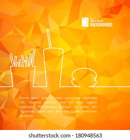 Fast food design. Vector illustration.