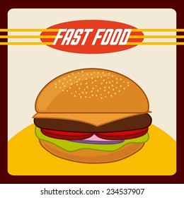 fast food  design , vector illustration