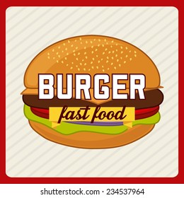 fast food  design , vector illustration