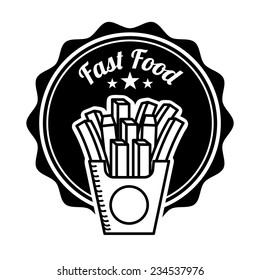 fast food  design , vector illustration