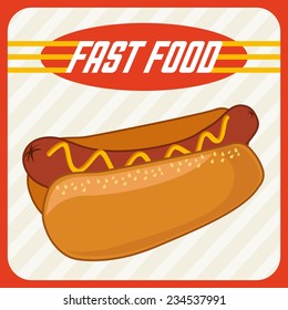 fast food  design , vector illustration