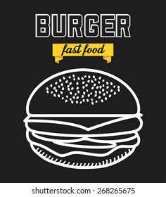 fast food design, vector illustration eps10 graphic 