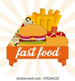 fast food design, vector illustration eps10 graphic 
