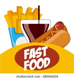 fast food design, vector illustration eps10 graphic 