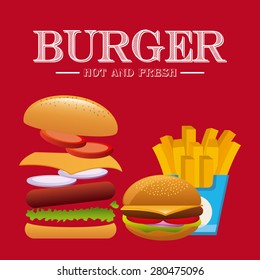 fast food design, vector illustration eps10 graphic 