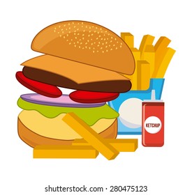 fast food design, vector illustration eps10 graphic 