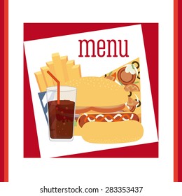 fast food design, vector illustration eps10 graphic 