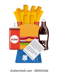 fast food design, vector illustration eps10 graphic 