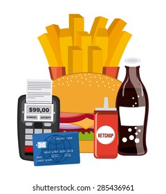 fast food design, vector illustration eps10 graphic 