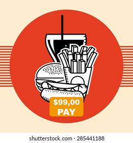 fast food design, vector illustration eps10 graphic 