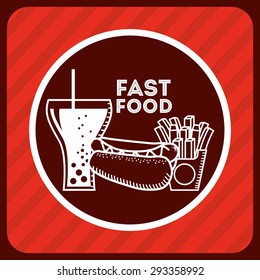 fast food design, vector illustration eps10 graphic 