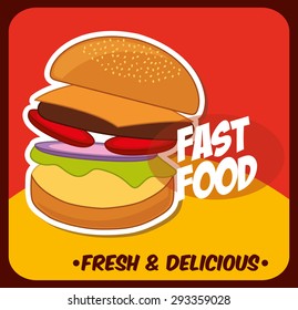 fast food design, vector illustration eps10 graphic 