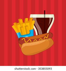 fast food design, vector illustration eps10 graphic 