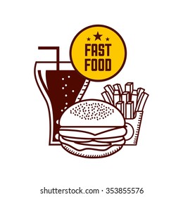 fast food design, vector illustration eps10 graphic 