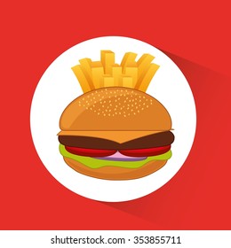 fast food design, vector illustration eps10 graphic 
