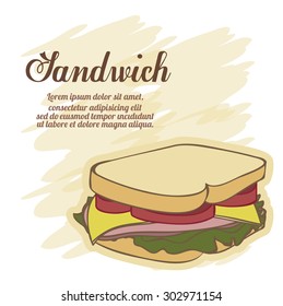 Fast Food digital design, vector illustration eps 10