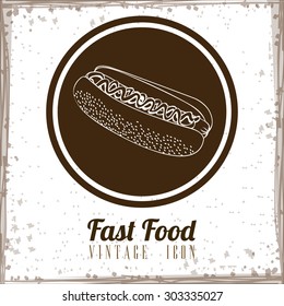 Fast Food digital design, vector illustration eps 10