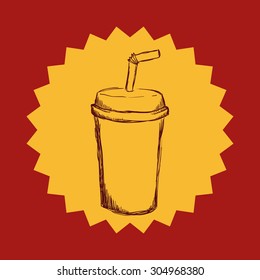 Fast Food digital design, vector illustration 10 eps graphic