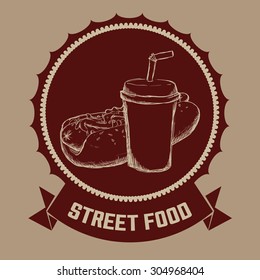 Fast Food digital design, vector illustration 10 eps graphic