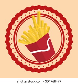 Fast Food digital design, vector illustration 10 eps graphic