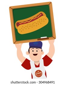 Fast Food digital design, vector illustration 10 eps graphic