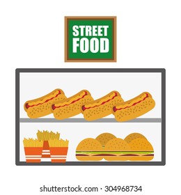 Fast Food digital design, vector illustration 10 eps graphic