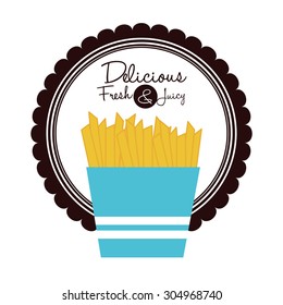 Fast Food digital design, vector illustration 10 eps graphic