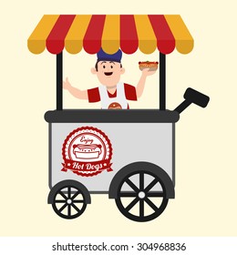 Fast Food digital design, vector illustration 10 eps graphic