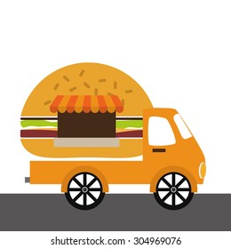 Fast Food digital design, vector illustration 10 eps graphic