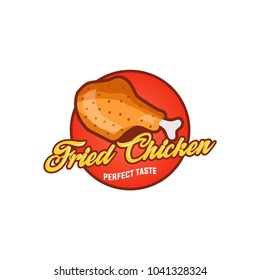 Fast food diner labels set. Fried chicken signs and banners. Playful signs collection perfect for food truck or fast food restaurant.
