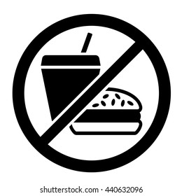 Fast Food Don't Eating Icon