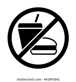 Fast Food Don't Eating Icon