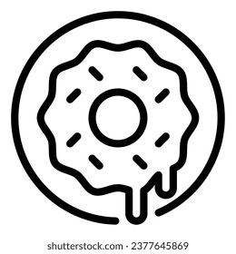 icono vectorial de objetos de comida rápida