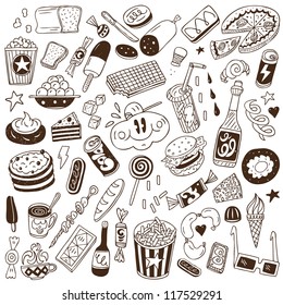 fast food - doodles collection