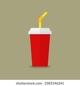 Fast food drink flat design style