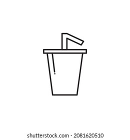 fast food drink icon for reference