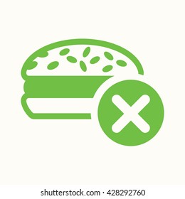fast food fat healthy food burger icon