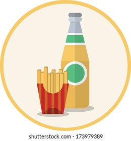 fast food flat icon