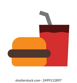 Fast Food Flat Icon Design For Personal nad Commercial Use