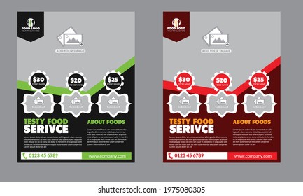 Fast Food Flyer Design Template Fully Editable Design