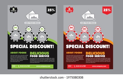 Fast Food Flyer Design Template Fully Editable Design