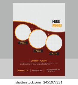 Fast Food Flyer Design Template cooking, restaurant menu, food ordering, Pizza, Burger