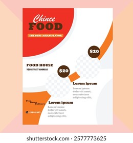 Fast food flyer design template Design vector template design