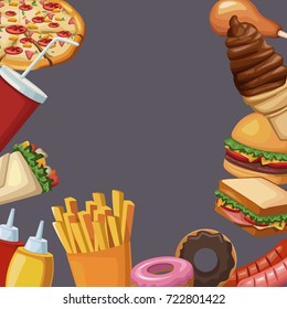 Fast food frame