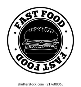 fast food graphic design , vector illustration