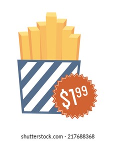 fast food graphic design , vector illustration