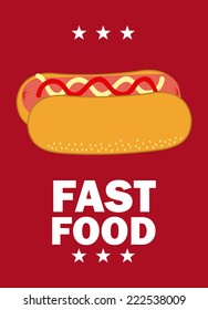 fast food graphic design , vector illustration