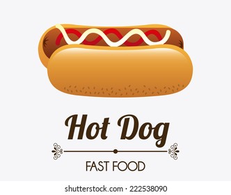fast food graphic design , vector illustration