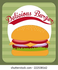 fast food graphic design , vector illustration